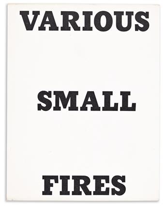 EDWARD RUSCHA. Various Small Fires and Milk.